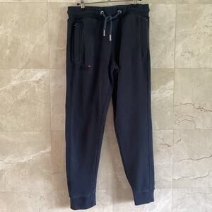 Superdry Men's Joggers Medium Orange Label, Slim Navy Activewear Gym Streetwear